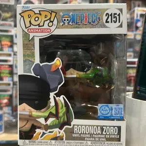 Funko 1 Piece King of Hell Zoro Collectible Figurine, Durable Vinyl Statue