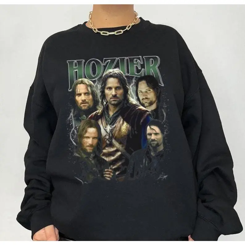Hozier Aragon Wash Oversized Shirt, Aragorn Shirt, Aragorn Graphic Tee, Hozier shirt, Lord Of The Rings Aragorn Shirt, Hozier Shirt 00