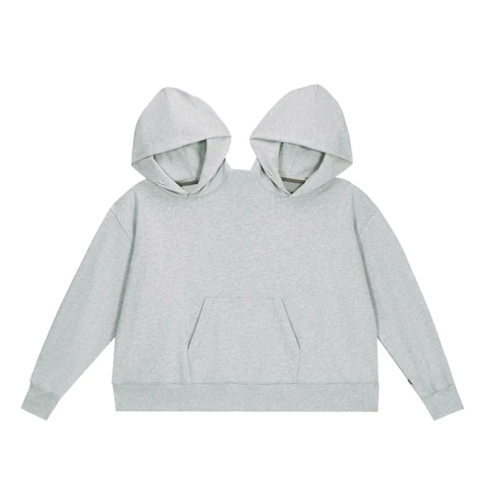 Two-Person Couples Hoodie — Oversized Shared Fleece