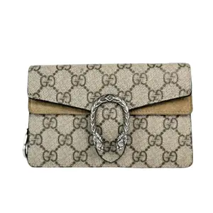 Pre-owned GUCCI GG Leather Crossbody Bags Logo Supreme Super Mini Dionysus Shoulder Bag Crossbody
