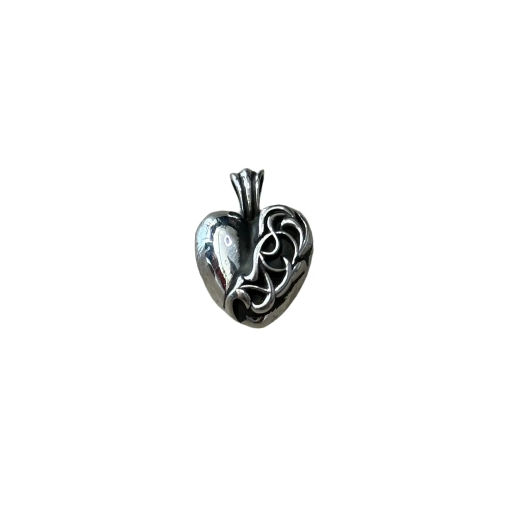 Chrome Hearts Silver Heart Pendant, 2023 Las Vegas Exclusive Silver Jewelry Accessory