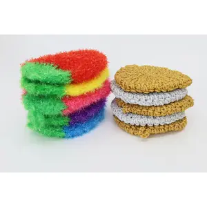 Estropajo de Fresa y Fibra Coreana Combo 10 PCS  Corean Dish Scrubber and  Non-Scratch Scourers