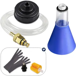 Oil Change tools kit with oil wrench, magnetic oil drain plug, oil, drain tool, engine oil funnel, rubber tool gloves compatible with,, Scion,Tacoma,Camry, corolla, RAV4 and more