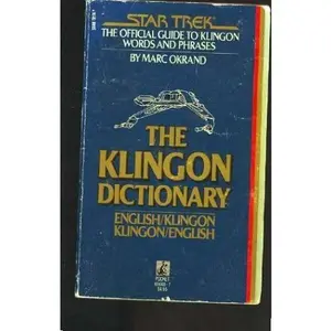USED Book - The Klingon Dictionary: English/Klingon Klingon/English by Okrand (Paperback) - english
