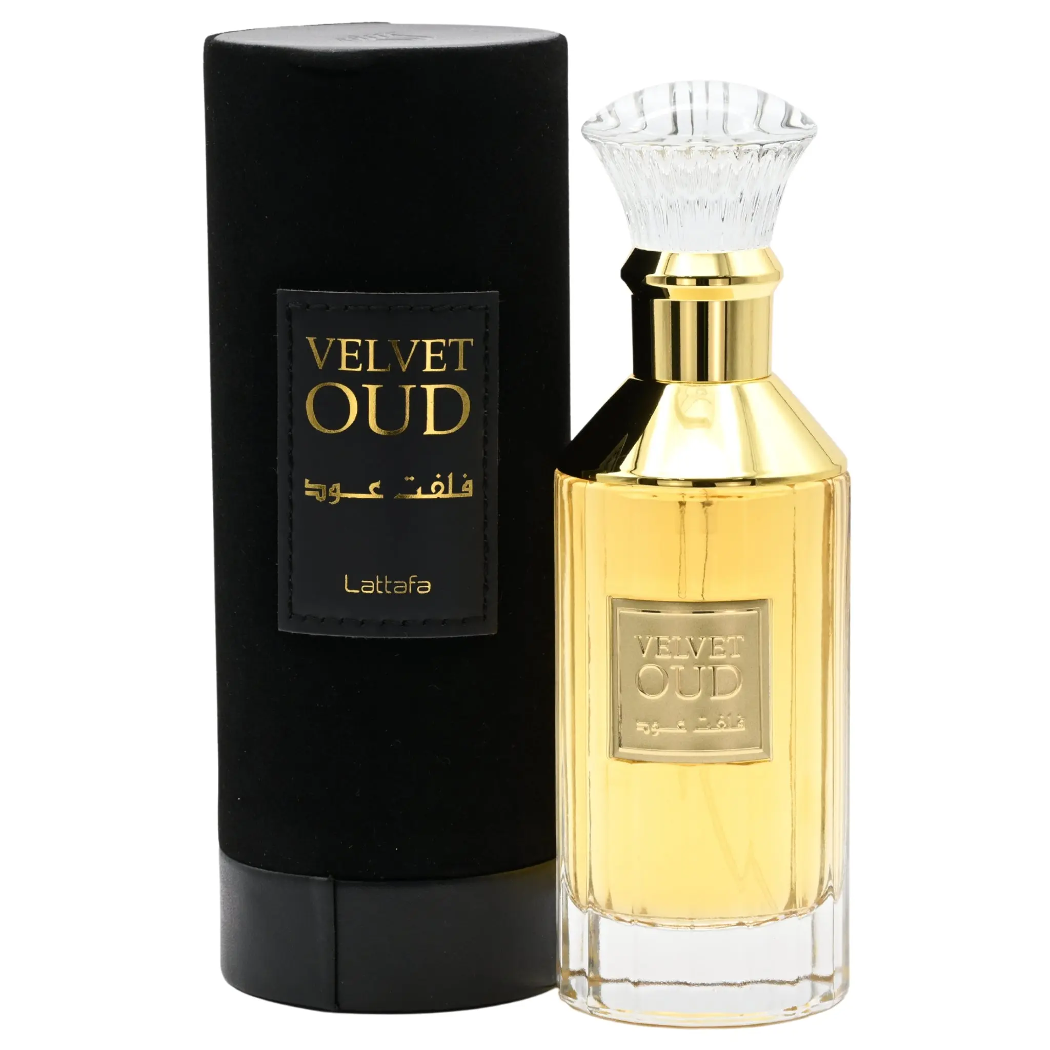 Lattafa Velvet Oud Eau de Parfum Spray, Amber Woody and Earthy Unisex Fragrance, 100ml / 3.4 oz, Amber Unisex Fragrance, Boxed Set Unisex Fragrance