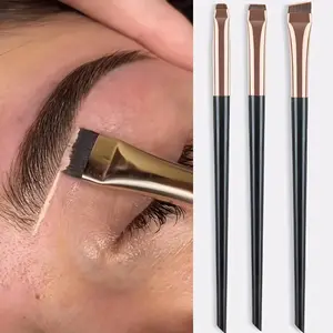 3-Piece Precision Makeup Brush Set, Sharp Eyeliner Brush, Angled Brow Brush, Ultra-Thin Eye Shadow Brush, Perfect for Beginners, Cosmetic Brushes