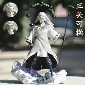 28CM Cartoon Anime Uchiha Madara Jinchuriki Form Ver. PVC Action Figure Collection Doll Model Statue Kids Toys Gifts