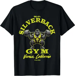 96.4% Silverback Gym Apparel, Body Building, Strongman, Powe T-Shirt