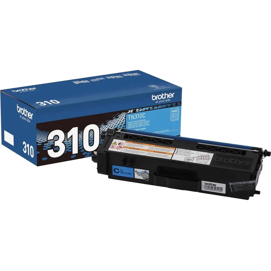Brother Genuine TN310C Cyan Toner Cartridge 1500 Pages Laser, Single Pack
