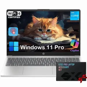 HP Flagship 15.6 Touchscreen Laptop Computer - Intel 13th Gen Core i3-1315U (Up to 4.5GHz) • HD Touch Display • for Business & Student • AI Copilot • Win 11 Pro (16GB RAM | 1TB SSD)