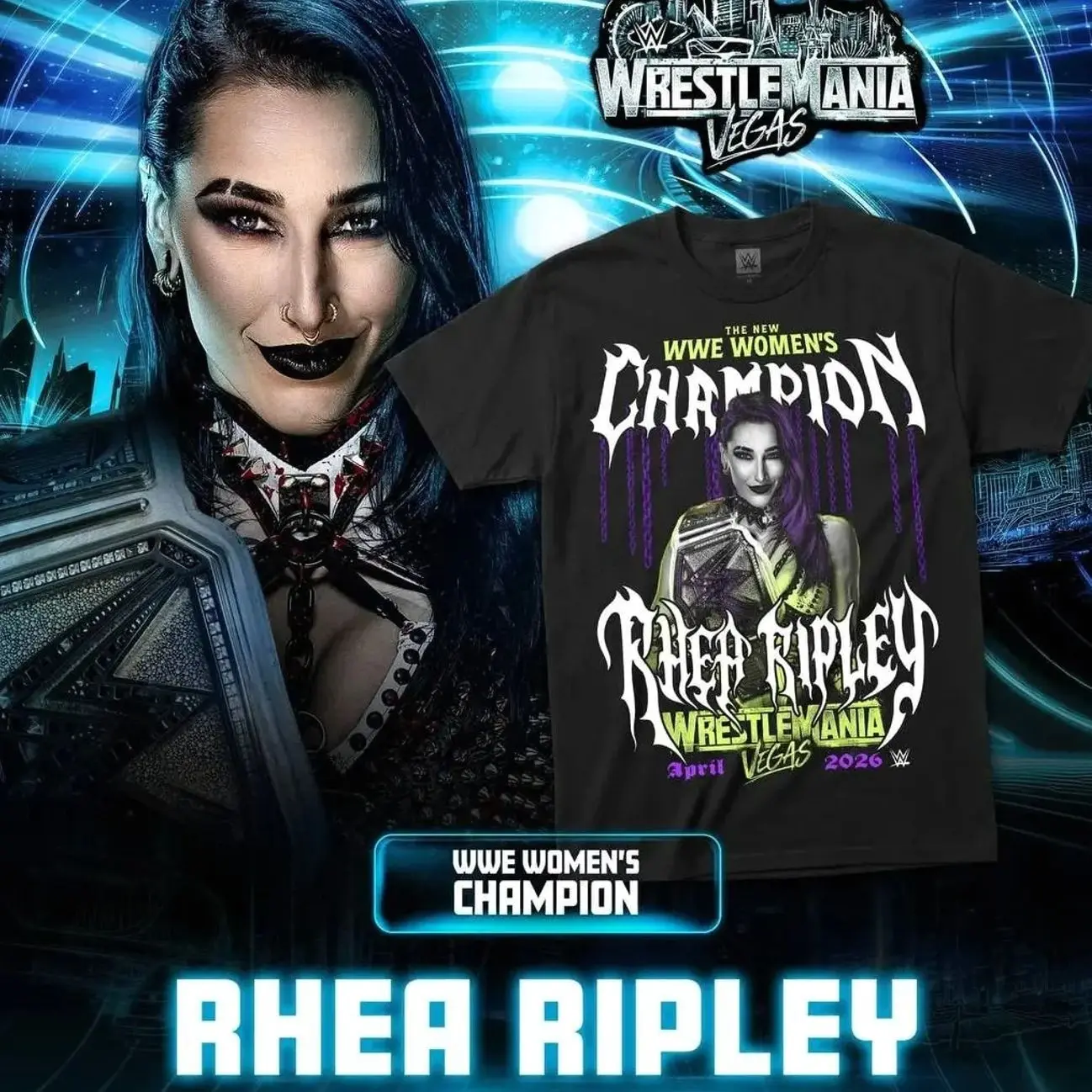 Rhea Ripley Shirt, Rhea Ripley WWE Women Champion Shirt, WWE Merch, Gift For Wrestling Fans