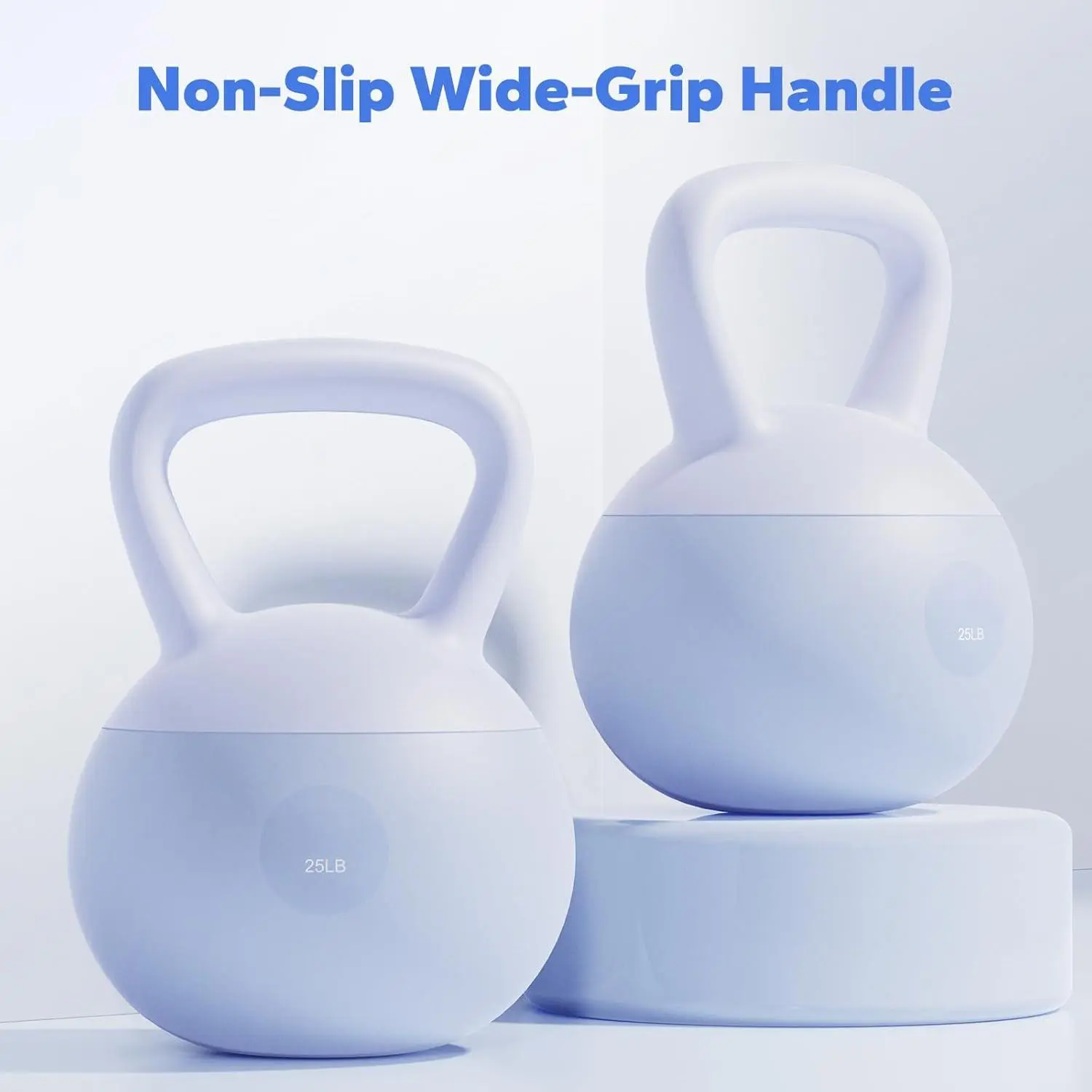 Soft Sand-Filled Kettlebell, 25 lb Unisex Gym Training Equipment for Full Body Workouts and Fitness Enhancing Home Gym, Exercise Equipment, Body Weights, 25Lb, Enhance Fitness Routine At Home, Fitness For Everyone