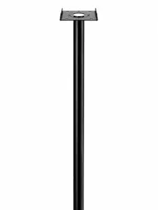 Plexon In-Ground Mailbox Post, 51in. Powder Coated, Black, Galvanized Steel