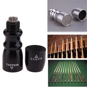 2 Styles Cue Tip Shaper Billiard Snooker Pool Cue Tip Shaper Snooker Cue Tips Multifunction Tool Shaper Scuffer Aerator Tapper