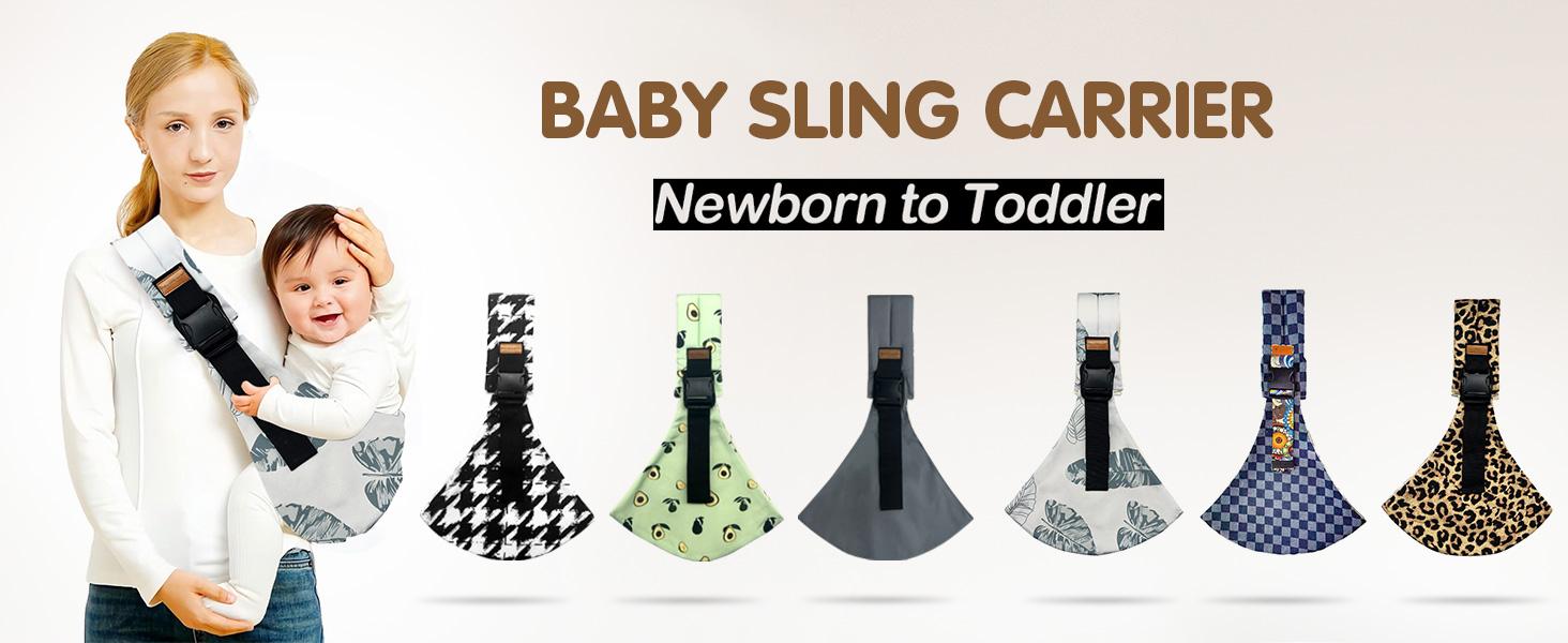 Baby Sling Carrier for Infants and Toddlers 6-36 Months (10-30 lbs),Lightweight & Breathable Cotton Hip Shoulder Carrier-Adjustable, Easy-to-Wear Side & Front Carry Toddler Sling,Non-Slip Hip Seat Carrying-Valentine's Day Gift for Wife & Husband