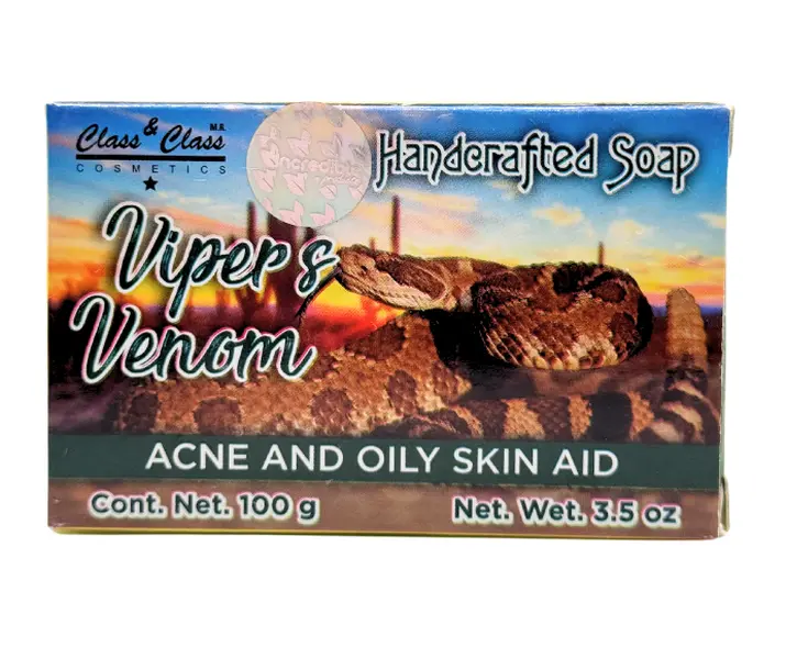 LABS Viper's Soap Bar Solid Facial Cleanser - Acne Control, Pore Minimizing, Peptides-Infused, Dark Circles Improvement, Lifting & Skin Repair with Avocado Oil & Beeswax, Moisturizing, 3.5 oz, For All Skin Types, Facial Cleansing, Synthetic