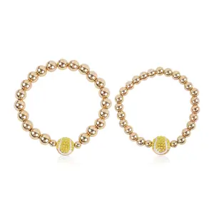 Tennis Mommy and Me Bracelets - Rhinestone Sports Charm Set