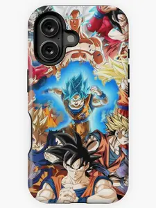 Soft Cactus Goku All Forms Iphone Case Phone Case Phone Cases Phone Cover Hard Case Tough 2-Piece Phone Case