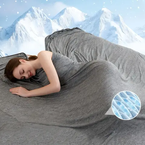 Queen Size & Twin Size Cooling Blanket - Nylon Fabric Cooling Bedding, Soft Silky-Soft Breathable Moisture-Wicking Dualtemp Sides Thin Layer, Easy Layering Easy Clean for Hot Sleepers Night Sweats, Summer Bedding Gift