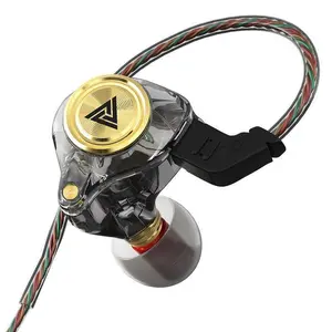 QKZ AK3 Portable Wired In-Ear Earphone, Wired Headphones With Mic, HiFi Subwoofer Wired Earphones for Game , 3D Stereo Sound Headphones For Gym & Sports & Game, Headphones 8D Audio, Electronic Audio Earbud Portable Wired In-Ear Headphones with Mic