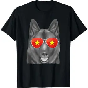 Norwegian Elkhound Dog Vietnam Sunglasses T-Shirt
