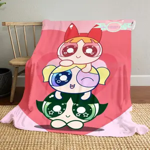 The Powerpuff girls Cartoon 18 Pattern Printed blanket, a blanket for the living room, bedroom, office and lunch break, a portable blanket suitable for all four seasons, a holiday gift for family and friends, a