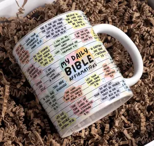[Sale Up To 50%] My Daily Bible Affirmations Mug Wrap Around Digital Mug Designs, 11oz & 15oz, , Bible Affirmations, Religious Christian Mug