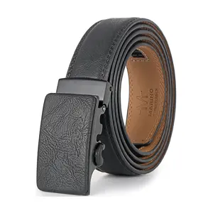 Men's Rumpled Leather Designer Ratchet Belt