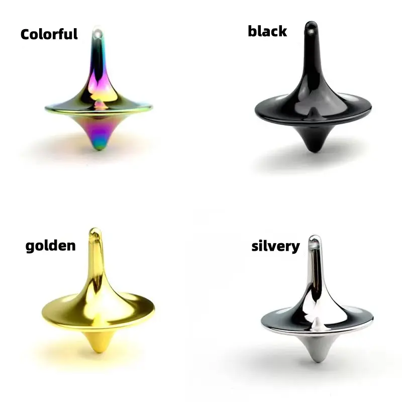 A Smart Choice 4 pcs Fidgeting Relax Toys,Inception Gyro,Creative mini whirlwind, resistance-free metal finger spinner