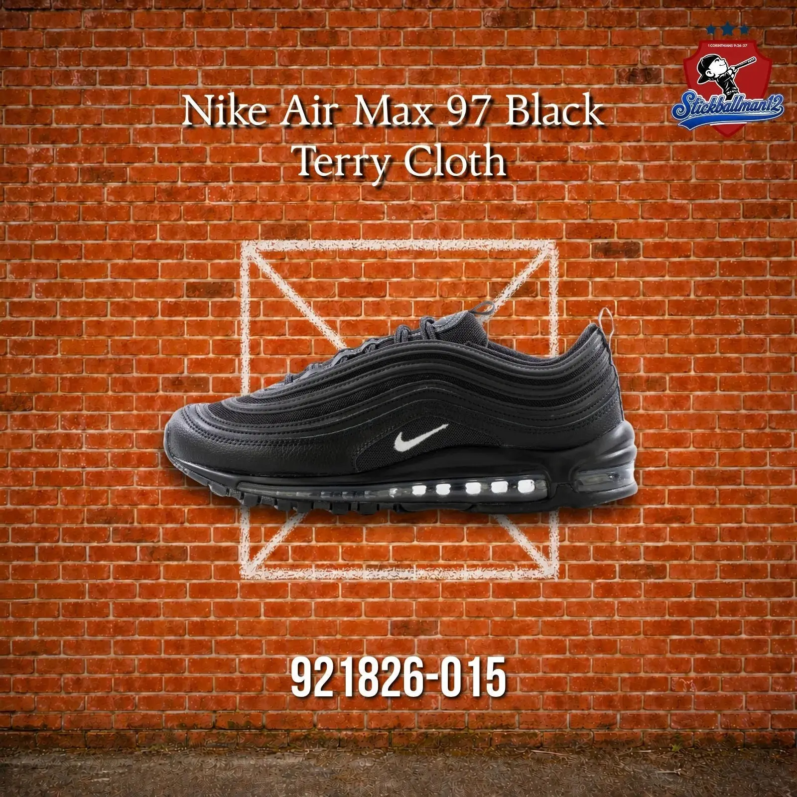 Nike Air Max 97 Black White Anthracite (921826-015)