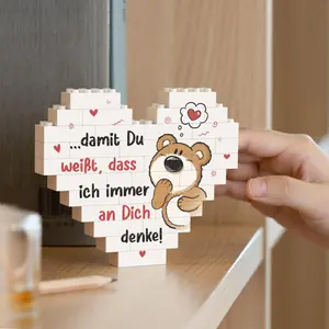 Love-Themed Couple Gift Set, Romantic Puzzle Decorative Plaque, Perfect Anniversary Present for Him & Her, Universal Setting