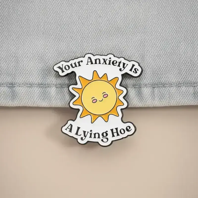Sun Design Brooch, Cute Enamel Pin Diy Suitable for Backpacks, Jeans, Scarves, Hats Decoration, Trendy All-match & Exquisite Brooch for Birthday Gift, Fashion Accessory, Brooch Pin Clip