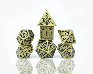 SD: Illusory Metal Dice Set - Gold