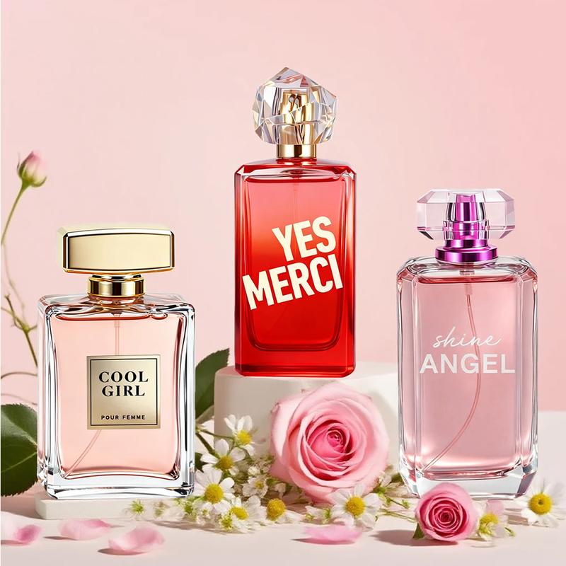 3-Piece Set,3.4 fl.oz/bottle, Women's Eau De Parfuma Spray Gift Box,Long Lasting Fragrance, 3 Different Flavor, Perfect For Holiday Gifts, Dating, Daily Life, Parties, Perfect For Dating, Daily Life, Parties, Gift Giving