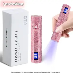 Portable Nail Dryer Lamp, Rechargeable UV LED Nail Light with Timer, Digital Display, Manicure Tool for Home & Salon Use