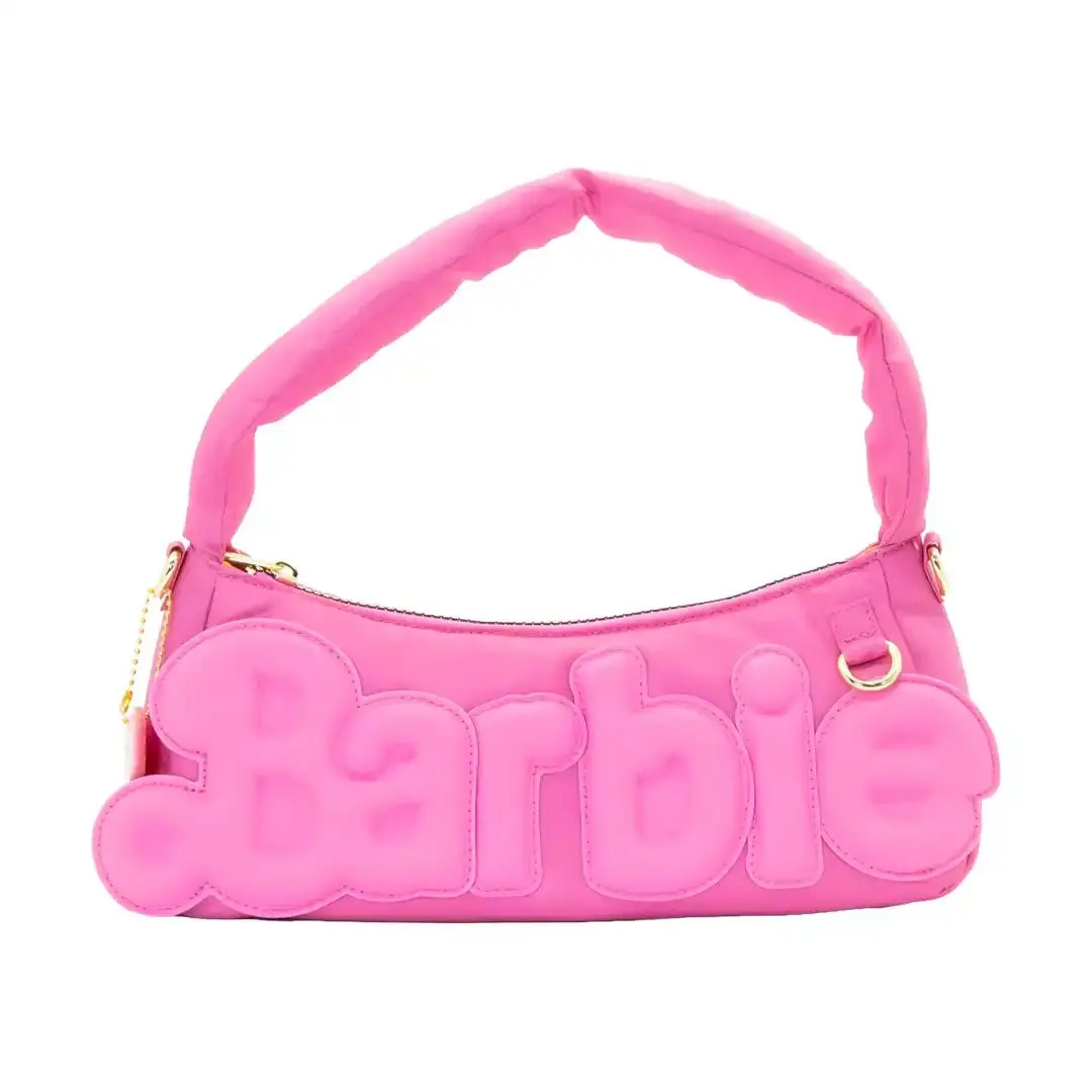 Whatever Makes You Happy Barbie California Dreamin' Logo Padded Baguette