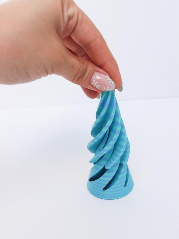 3D Printed - Spiral Cone Gear Figurine