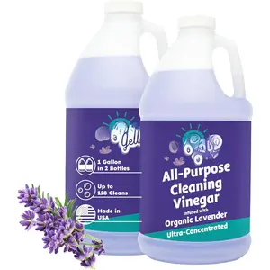 Lavender White Vinegar For Cleaning Purpose |  Made  Purpose Cleaner | Use as Glass, Kitchen & Floor Cleaner |  Derived Cleaning Vinegar 1 Gallon in 2 pack | 128 Oz