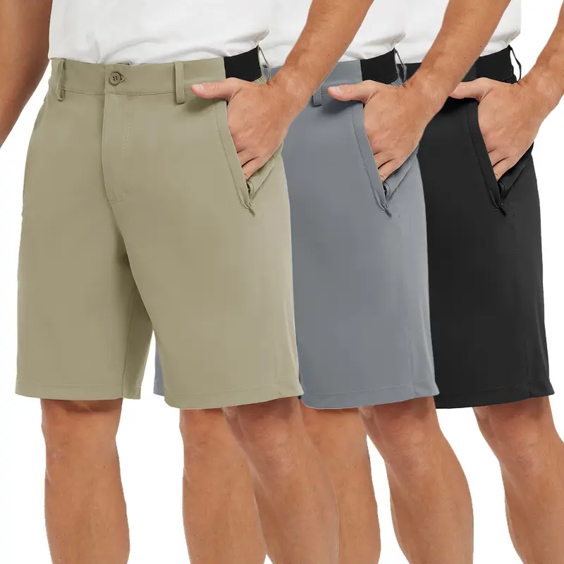 【Creator's Pick】GOPUNE Men's Fashion 【Plus Size,32-52】 9'' Golf Work Shorts Stretch Waistband Quick-Dry Fit Hiking Casual Business Dress Athletic Mens Lightweight Pants 3 Pockets #LGBT #swimweek #outdoorfun #fathersdaygift
