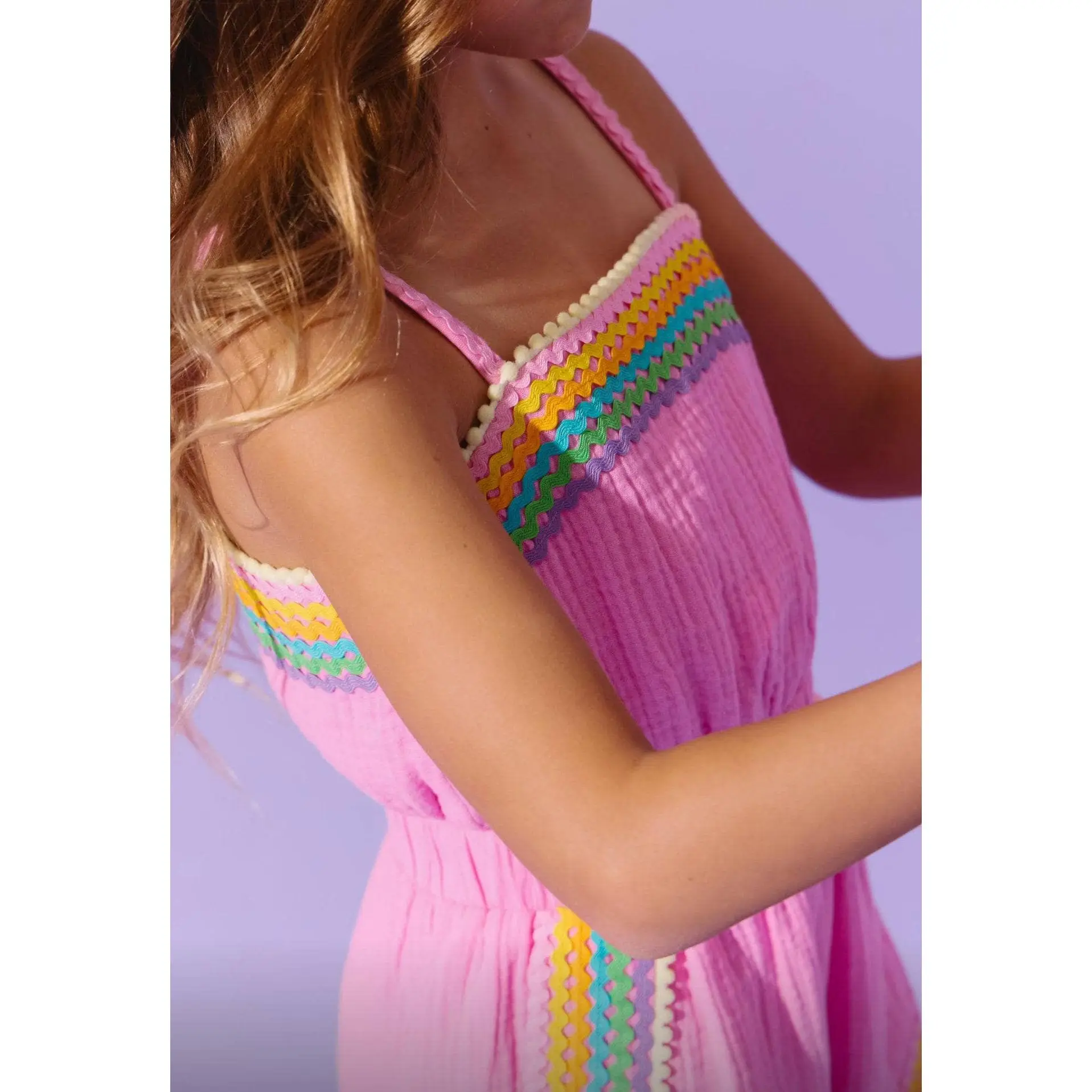Pink Rainbow Summer Romper