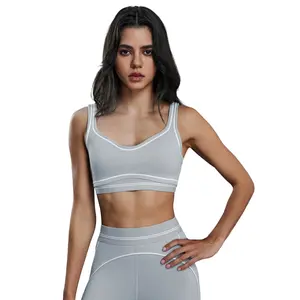 High-Strength Shockproof And Side-Support Sports Bra For Women, Deep U-Back, Bare-Feel, Skin-Friendly, Fitness And Yoga Bra, D25128111111111