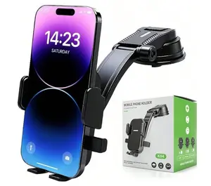 1Pc Car Phone Mount Vent Holder Universal for All Smartphones 360° Rotation Foldable Storage Unstoppable Display Screen K04 Model