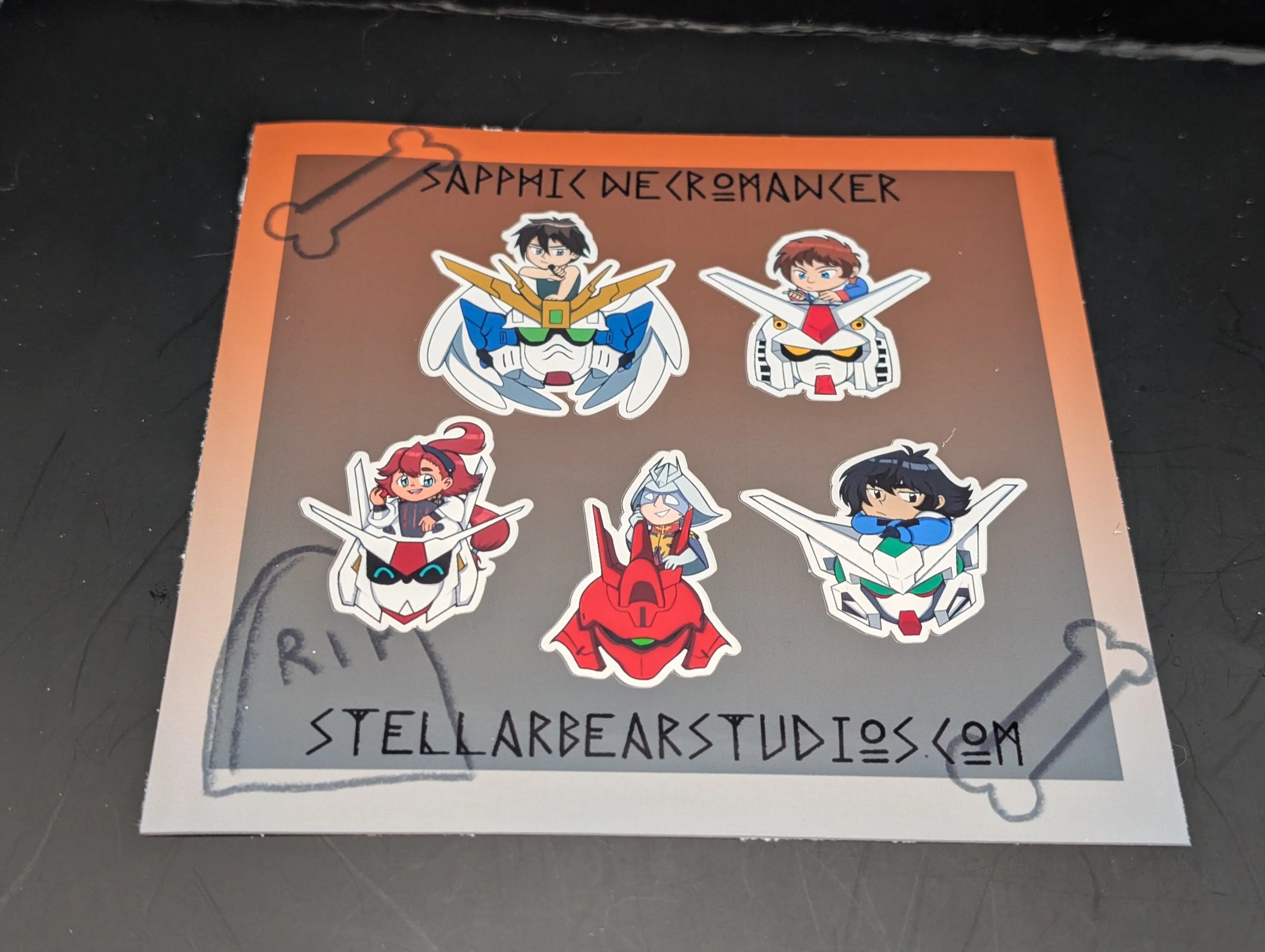 Gundam Pilots Sticker Sheet