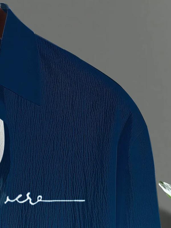 Men's Plus Size Casual Sport Suit: Gradient Long Sleeve T-Shirt + Pocket Drawstring Pants - Polyester Blend, Machine Washable, PLUS SIZE