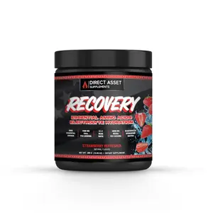 Direct Asset Recovery EAA - 7400mg Pure Essential Amino Acids with Electrolytes Strawberry Refresher Flavor 30 Servings US