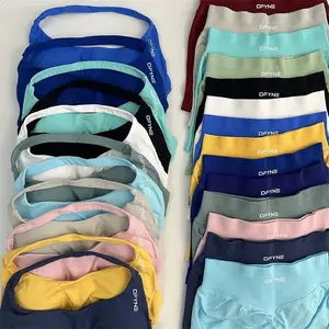 (Free shipping)Dfyne Seamless Yoga Set - Impact Scrunch Workout Shorts & Halter Sports Bra, Women’s Fitness Gym Suit for Active Performance