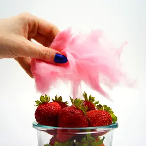 Strawberry Flavored Cotton Candy - Sweet Snack Candy Snack Sweet