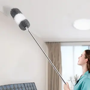 Retractable Duster, Ceiling Fan Duster, Microfiber Ceiling Duster, Long Handle Cleaning Tool, Household Cleaning Tool for Ceiling, Wall, Furniture, Home Care Supplies
