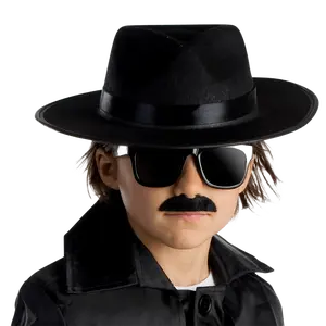 Kids Spy Agent Fedora Hat | Junior Detective Costume Dress Accessory - Perfect for Halloween, Theme Party, Photo Booths & Pretend Play Fun