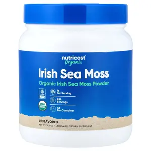 Nutricost Organic Irish Sea Moss Powder, Unflavored, 16.2 oz (454 g) Nutricost Organic Irish Sea Moss Powder, Unflavored, 16.2 oz (454 g)